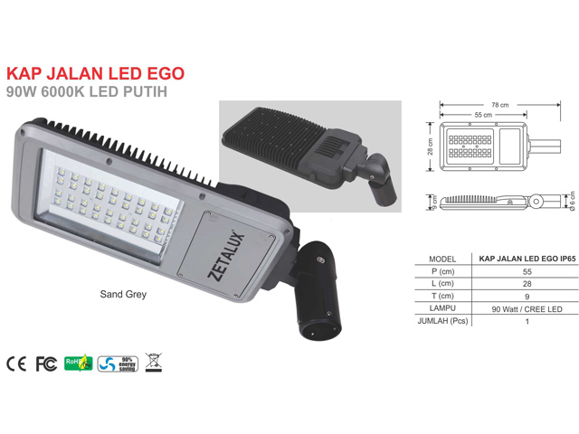 Lampu Jalan LED 90 Watt EGO
